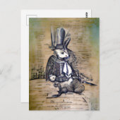 Carte Postale Le Lapin Gentleman (Devant / Derrière)