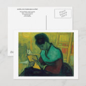 Carte Postale Le lecteur de roman, Van Gogh Fine Art (Devant / Derrière)