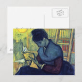 Carte Postale Le Lecteur Novel De Vincent Van Gogh (Devant / Derrière)