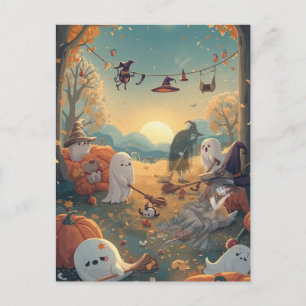 Carte Postale Le Lendemain d'Halloween - Une Histoire de Nettoya