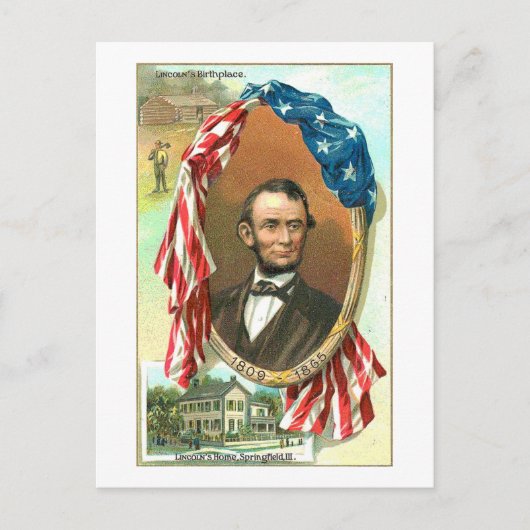 Carte Postale Le lieu de naissance de Lincoln (Devant)