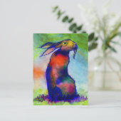 Carte Postale -Le Lièvre Sauvage- (Debout devant)