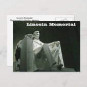 Carte Postale Le Lincoln Memorial (Devant / Derrière)
