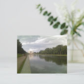 Carte Postale Le Lincoln Memorial et piscine se reflétante (Debout devant)