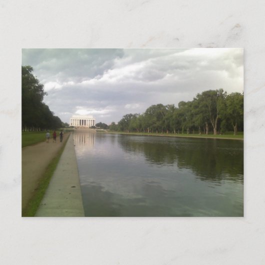 Carte Postale Le Lincoln Memorial et piscine se reflétante (Devant)