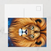 Carte Postale Le lion (Devant / Derrière)