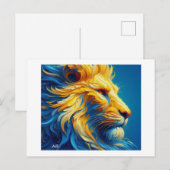 Carte Postale Le Lion, (Devant / Derrière)