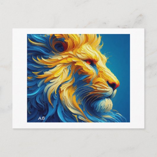Carte Postale Le Lion, (Devant)