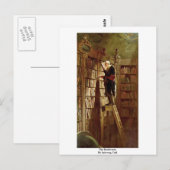 Carte Postale Le liseur, par Spitzweg, Carl (Devant / Derrière)