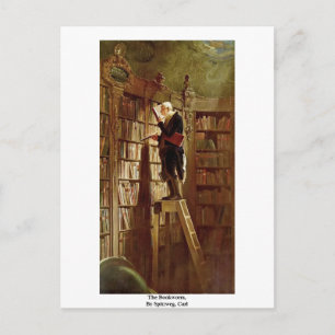 Carte Postale Le liseur, par Spitzweg, Carl