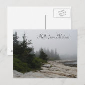 Carte Postale Le littoral de la côte du Maine (Devant / Derrière)