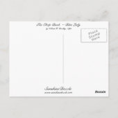 Carte Postale Le livre de poche ~ Dame bleue (Dos)