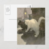 Carte Postale Le livre du chat : Une Nuit (Devant / Derrière)