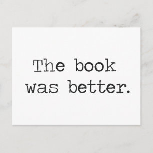 Carte Postale Le Livre Était Mieux