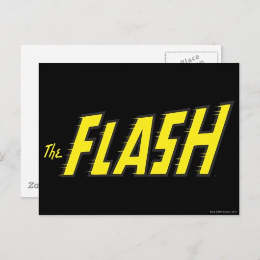 Carte Postale Le logo Flash Jaune (Devant / Derrière)