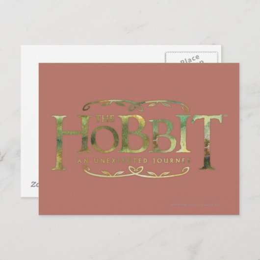 Carte Postale Le logo Hobbit vert (Devant / Derrière)