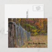 Carte Postale Le Long De La clôture (Devant / Derrière)