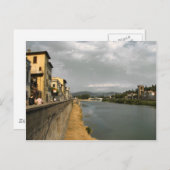 Carte Postale Le long de l'Arno (Devant / Derrière)