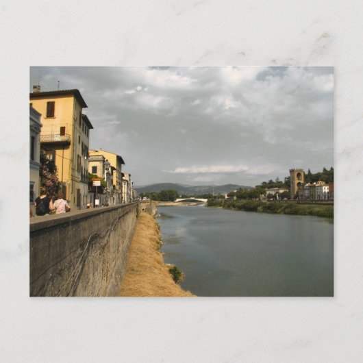 Carte Postale Le long de l'Arno (Devant)