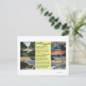 Carte Postale Le long de l'Oregon Coast Highway avec un poème (Debout devant)