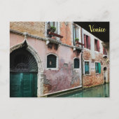 Carte Postale Le long des canaux de Venise (Devant)