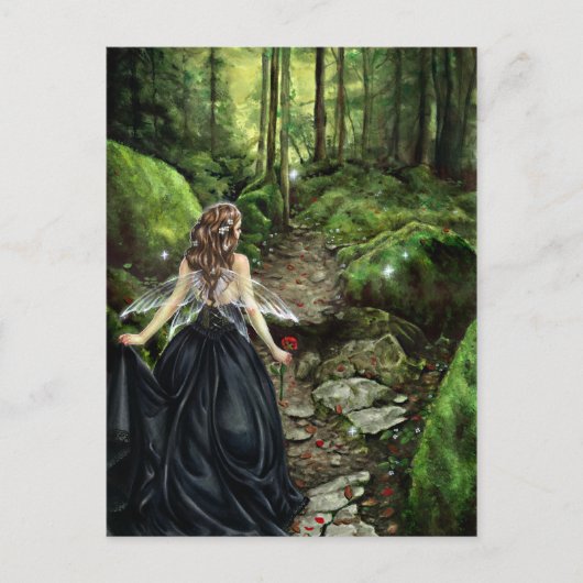 Carte Postale Le long du chemin forestier (Devant)