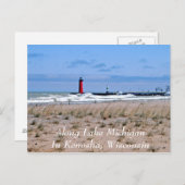 Carte Postale Le long du lac Michigan (Devant / Derrière)