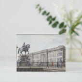 Carte Postale Le long pont avec un monument aristocratique (Debout devant)