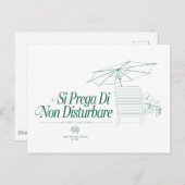 Carte Postale Le Lotus Blanc Ne Pas Déranger (Devant / Derrière)