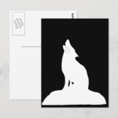 CARTE POSTALE LE LOUP DE NUIT (Devant / Derrière)