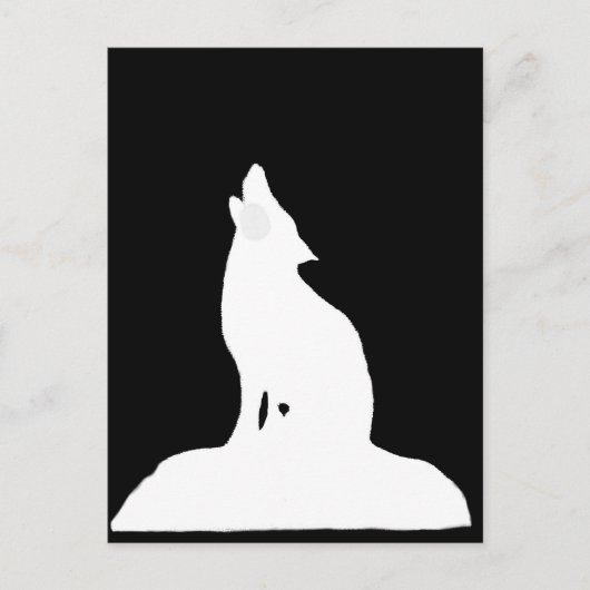 CARTE POSTALE LE LOUP DE NUIT (Devant)