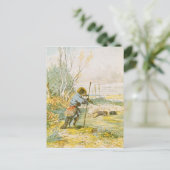 Carte Postale Le loup en berger (Debout devant)