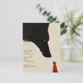 Carte Postale Le loup malin et le petit chaperon rouge (Debout devant)