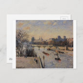 Carte Postale Le Louvre par Camille Pissarro (Devant / Derrière)
