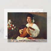 Carte Postale Le Lute Player (Devant / Derrière)