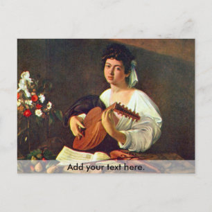 Carte Postale Le Lute Player