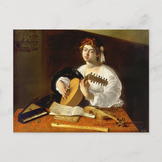 Carte Postale Le Lute Player - Caravaggio (Devant)