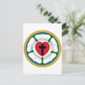 Carte Postale Le lutheranisme Rose Luther Martin Luther (Debout devant)