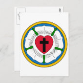 Carte Postale Le lutheranisme Rose Luther Martin Luther (Devant / Derrière)