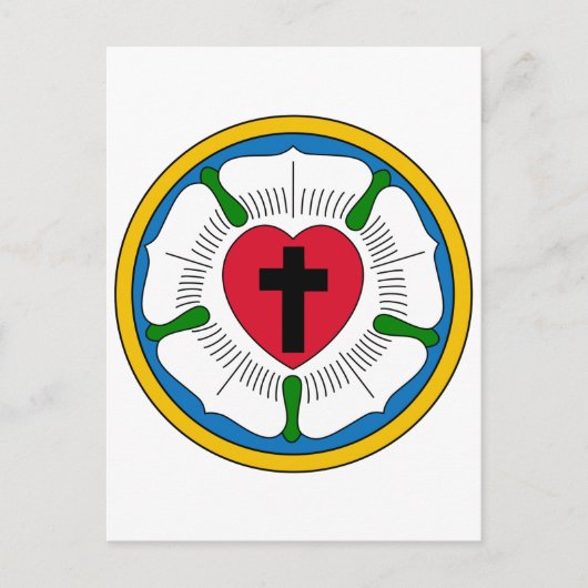 Carte Postale Le lutheranisme Rose Luther Martin Luther (Devant)