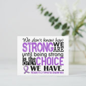 Carte Postale Le lymphome de Hodgkin : quelle force nous sommes (Debout devant)