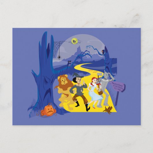 Carte Postale Le Magicien d'Oz™ | Halloween Forêt Enchantée (Devant)