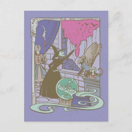 Carte Postale Le Magicien d'Oz™ | La Méchante Sorcière du Livre  (Devant)