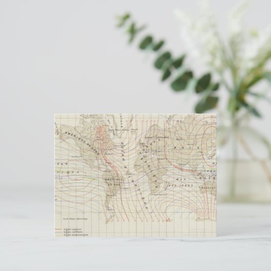 Carte Postale Le Magnétisme du Globe Terrestre (Debout devant)