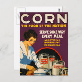 Carte Postale Le maïs La nourriture de la nation (Devant / Derrière)