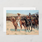 Carte Postale Le major mexicain par Frederic Remington (1889) (Devant / Derrière)