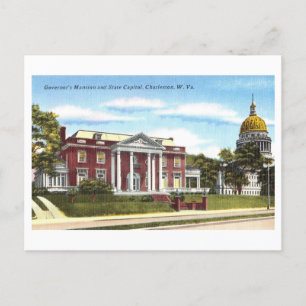 Carte Postale Le manoir et le Capitole du Gouverneur à Charlesto