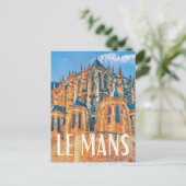 Carte Postale Le Mans Photo Vintage  (Debout devant)