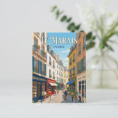Carte Postale Le Marais France (Debout devant)