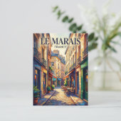Carte Postale Le Marais France (Debout devant)